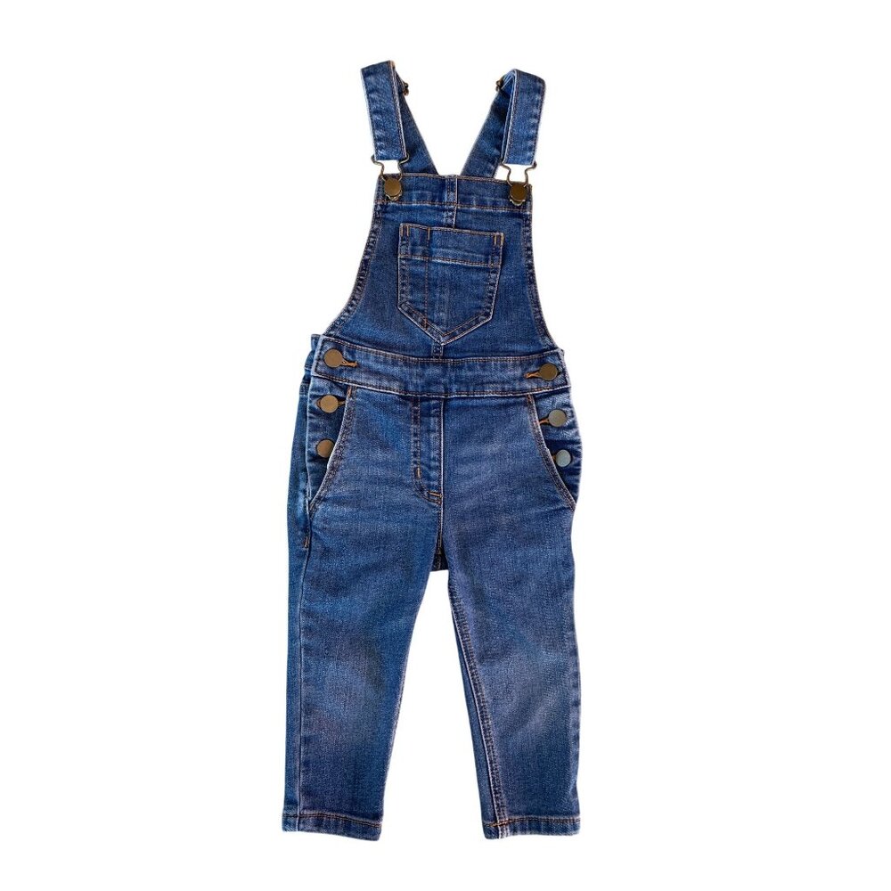 2T Crewcuts Denim Overalls
